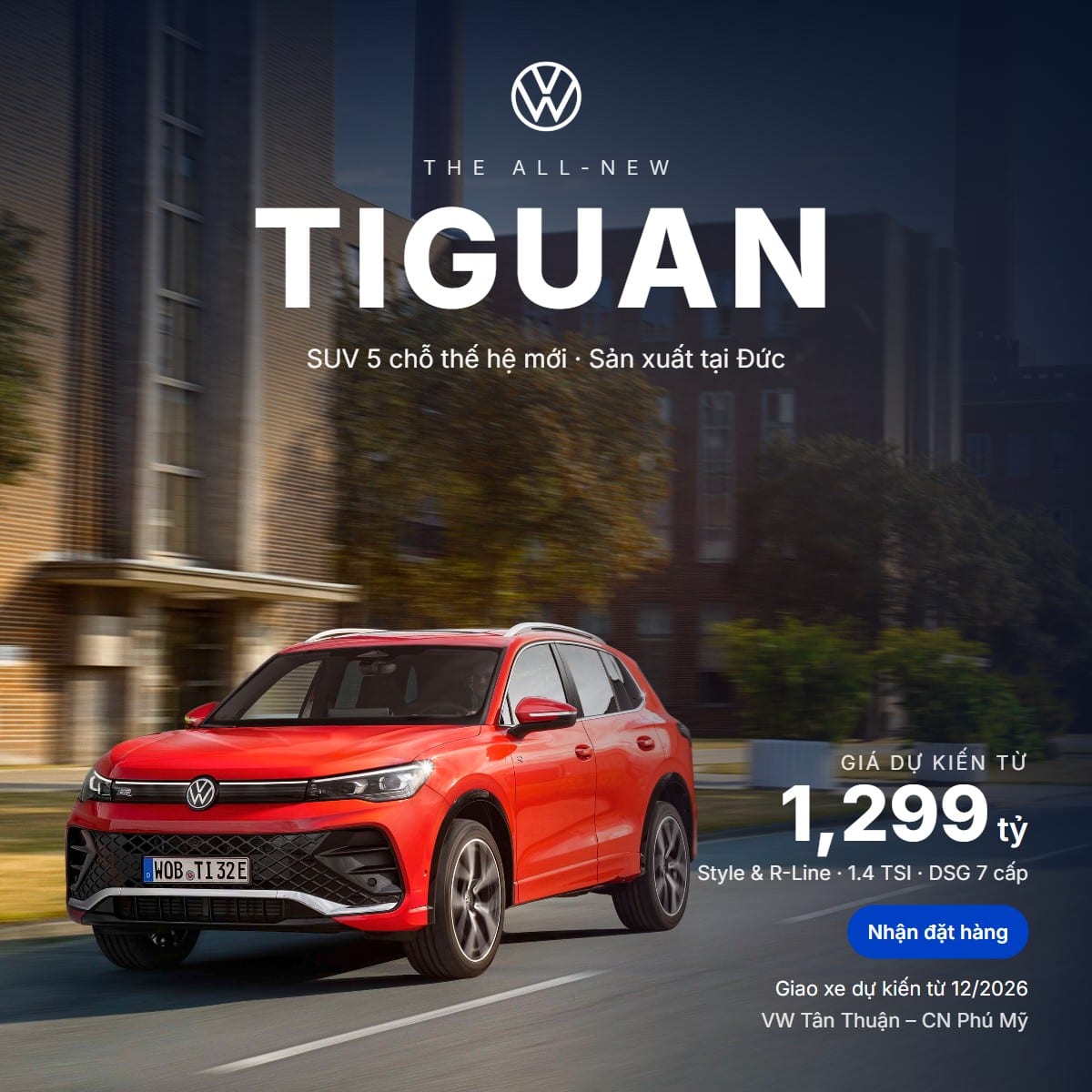 Ra mắt Volkswagen Tiguan thế hệ mới – SUV 5 chỗ từ Đức
