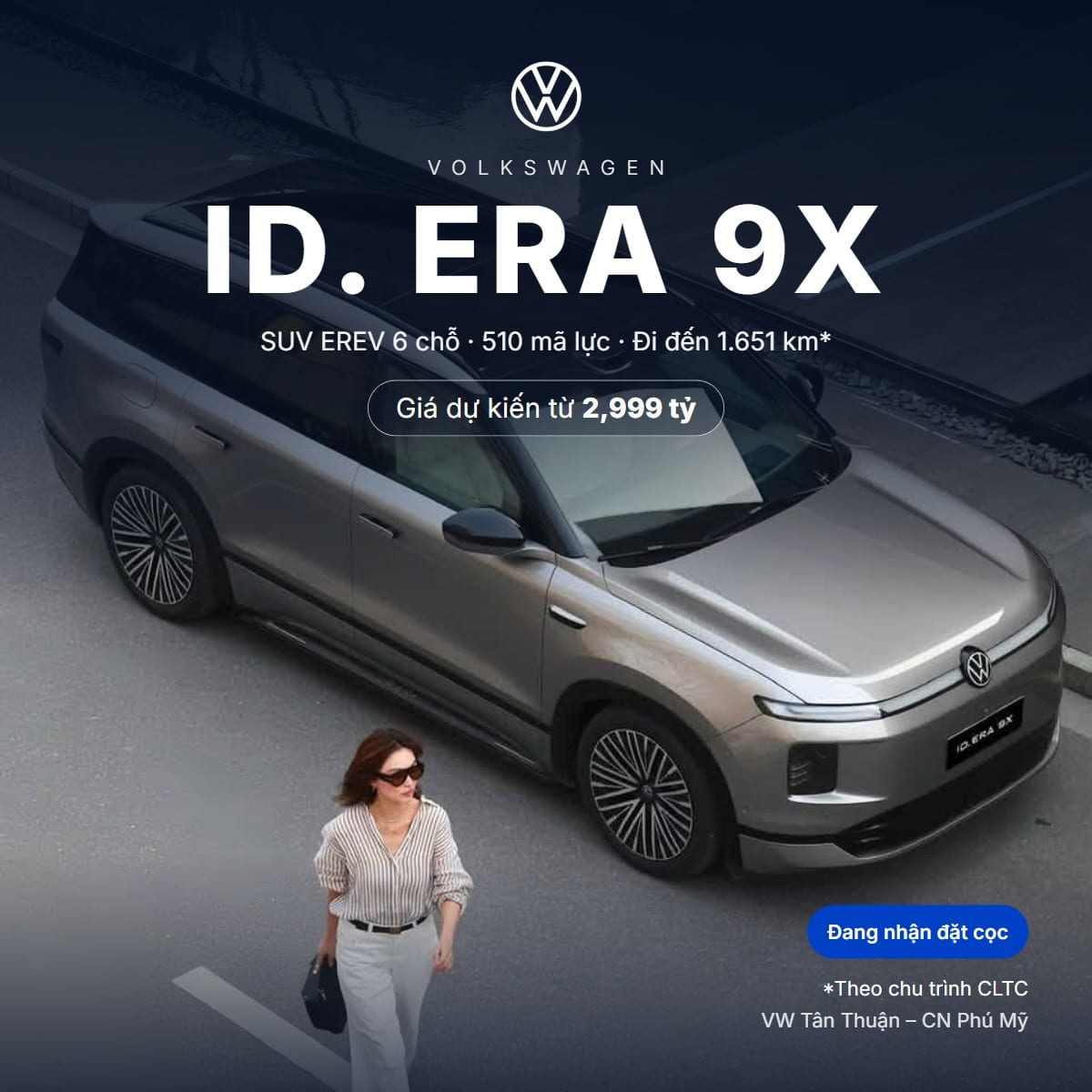 Ra mắt Volkswagen ID. ERA 9X – SUV EREV 6 chỗ 510 mã lực